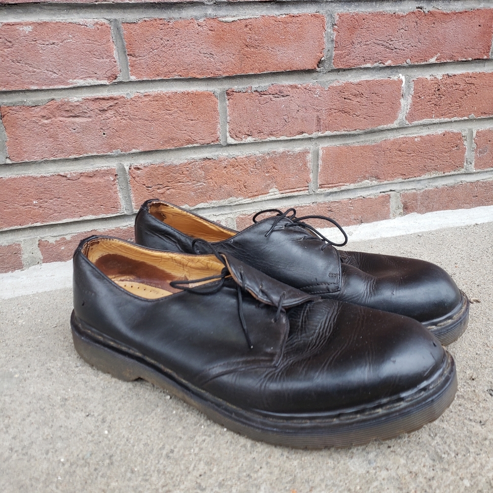 Dr. Martens Mary Jane Black Platform Shoes
